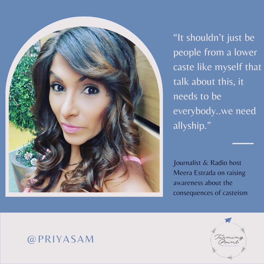 Priya Sam (@priyasam) on Twitter photo “It shouldn’t just be people from a lower caste like myself that talk about this...we need allyship.”
In ep 56, <a href="/MeeraEstrada/">Meera Estrada</a> opens up about being Dalit and why she's using her platform to raise awareness about casteism.
apple.co/42O2HcP
youtu.be/Y3ySlfydRhA “It shouldn’t just be people from a lower caste like myself that talk about this...we need allyship.”
In ep 56, <a href="/MeeraEstrada/">Meera Estrada</a> opens up about being Dalit and why she's using her platform to raise awareness about casteism.
apple.co/42O2HcP
youtu.be/Y3ySlfydRhA