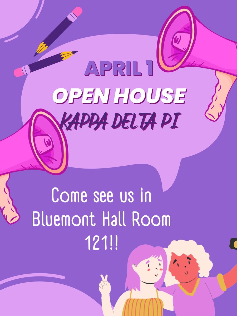 Come join us this Saturday during K-State's Open House from 9am-12pm in Bluemont 121! There will be a photo booth and a chance to learn more about KDP! Hope to see you there!!!