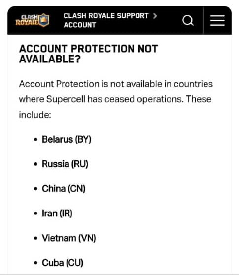 Hoy es un día triste para la comunidad cubana de clash royale... se han destrozado sueños forjados desde el deseo de mejorar y crecerse en este juego. Mucho tiempo, dinero, esfuerzo, lágrimas e incluso alegrías que solo quedarán en los recuerdos. Adiós clash royale para Cuba :(