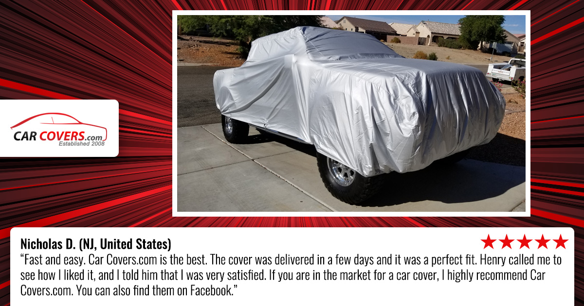 '📋 Review 📈 Wednesday

We love hearing what our customers have to say about our products. Let's check out their review!

At carcovers.com we try our hardest to make sure all of our customers are happy with our products and service!
'