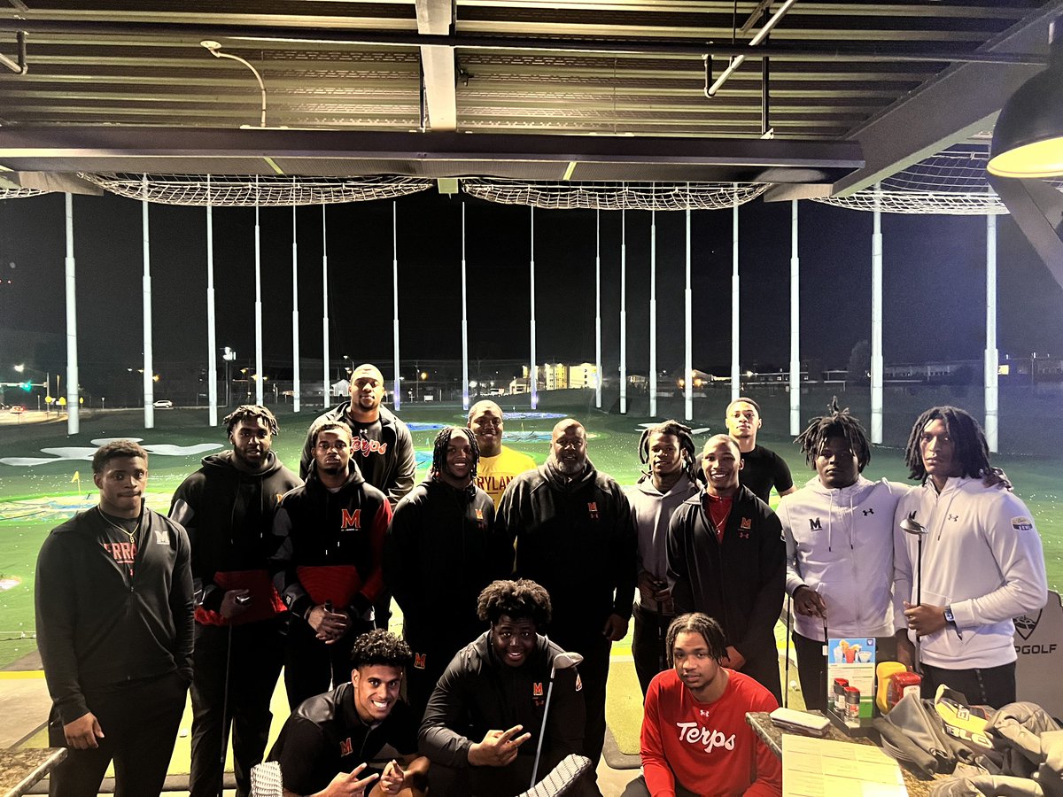 JaishawnBarham's tweet photo. Great start to spring practice with an event at Top Golf with @ylf_dc and @TBIAFoundation @tbiaf09 Great people and great corporate partners. @Terpsfootball. https://t.co/ep8J9oWwtw