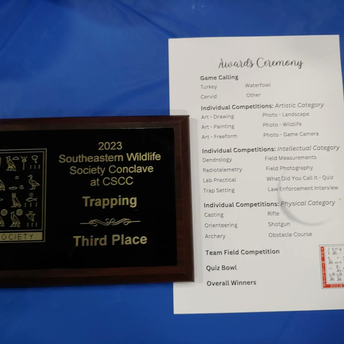 The VP of our Student TWS Chapter won 3rd place in trap setting at the SE Conclave.  She was the only female in the top three an a member of the only ALL Female team.