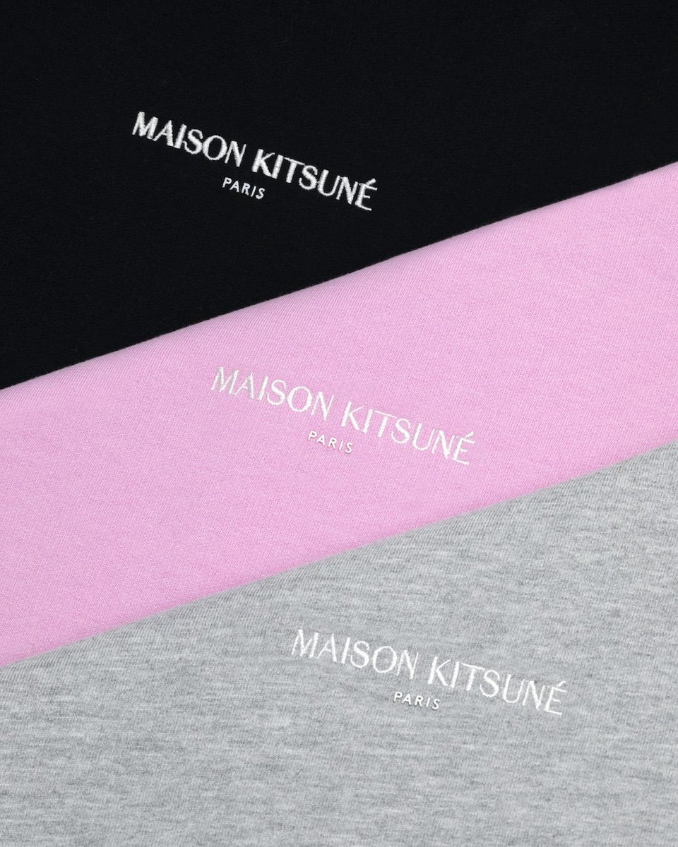タイムレスな魅力の「Maison Kitsuné Paris Embroidery」ロゴから新色のピンクとグレーが登場！
ベーシック好きな人も、ミニマルなロゴでクールな仕上がりに🦊✨
※3/30まで公式オンラインサイトでは全品送料無料🛍

公式オンライン👇
bit.ly/3z8FtjX

 #MaisonKitsune #メゾンキツネ