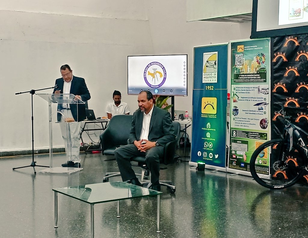 SPIApanama's tweet photo. Rafael Linares, miembro de la Cámara Panameña de Energía Solar y Alianza Solar del CIEMI/SPIA forma parte de los expositores del 1er Foro Energías Limpias y Movilidad Sustentable 2023, donde se debatió sobre la importancia de la Generación de Energía Solar
@ciemi_pma
@SPIApanama https://t.co/uPOa547NWR