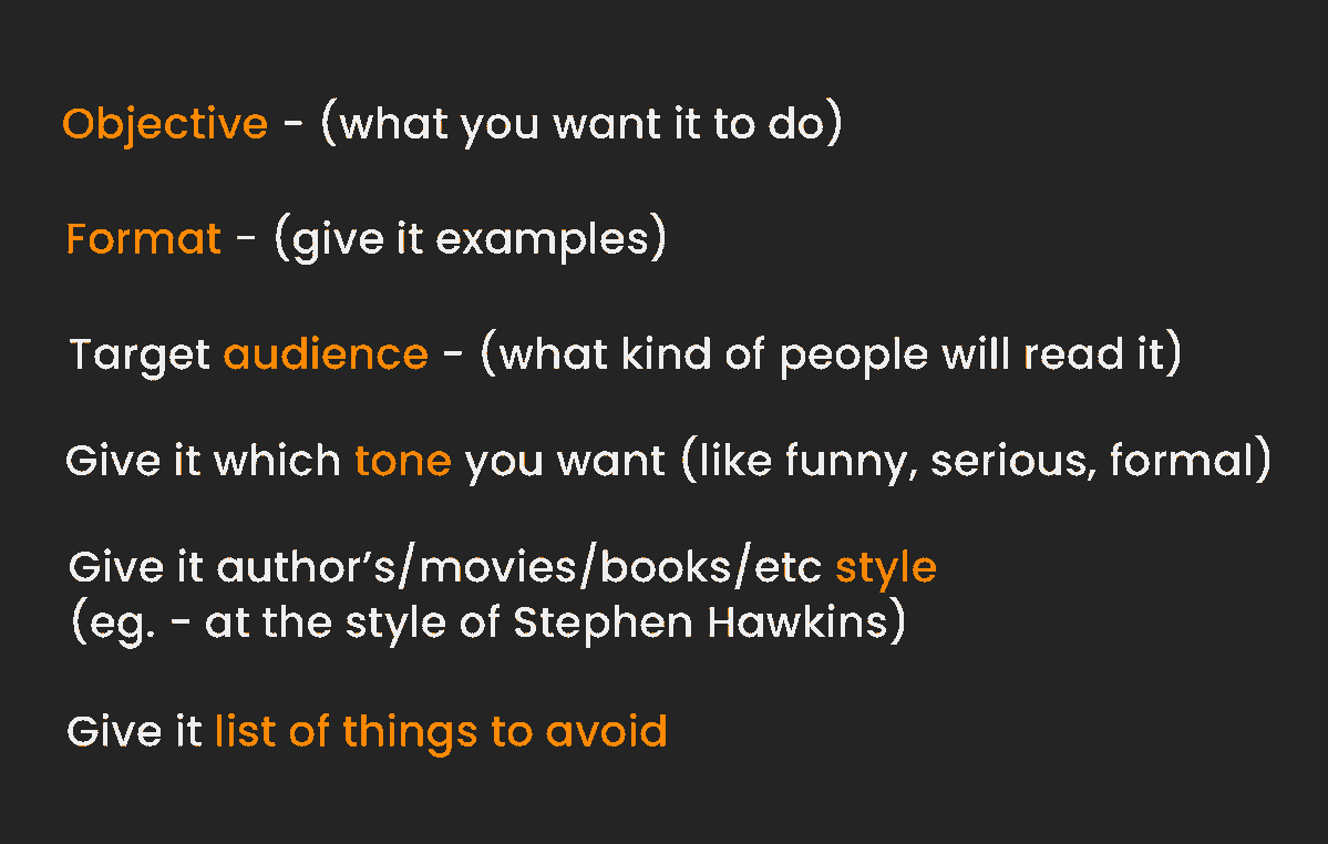 DataFit_AI's tweet image. 💯 Best prompt template to make ChatGPT your personal writing assistant.

Not just writing, this prompt template can be used in many other fields.

👉 Check out our 200+ prompts here: datafit.ai/top-chatgpt-pr…

Cre: @heyBarsee