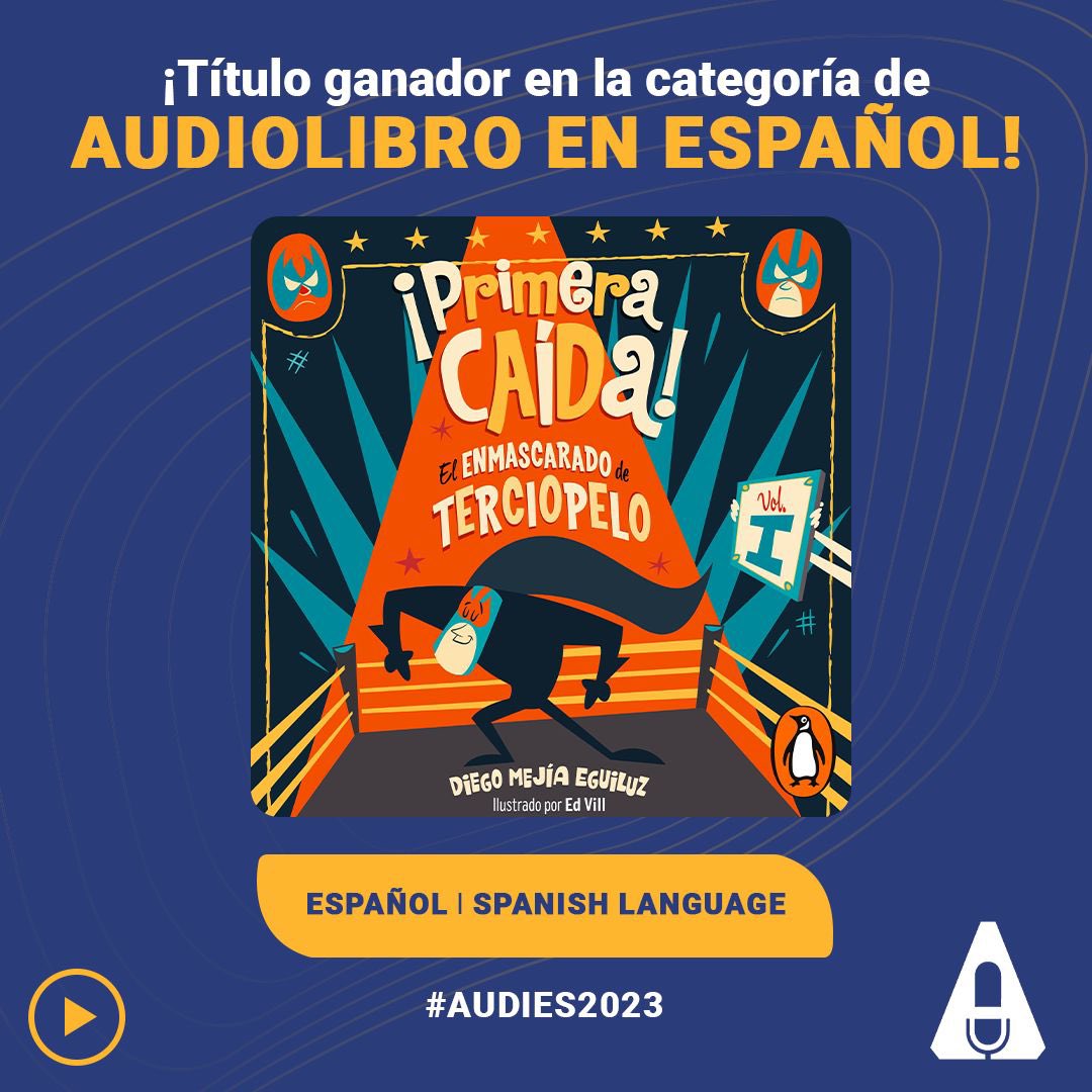 penguinlibrosmx's tweet photo. ¿Qué creen? ¡Acabamos de ganar! Estamos en la entrega de los #Audies2023 y #PrimeraCaída resultó ganador en la categoría de “Mejor audiolibro en español” 🙌❤️🍾🥂 https://t.co/fh4letHdXx
