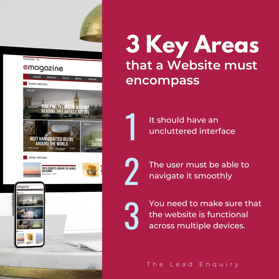 TheLeadEnquiry's tweet image. To ensure that your website is user-friendly, interactive, and provides relevant information, here are the three key areas that you should take into consideration!
#webdevelopmentoutsourcing #digitaltransformation #bpo #businessprocessoutsourcing