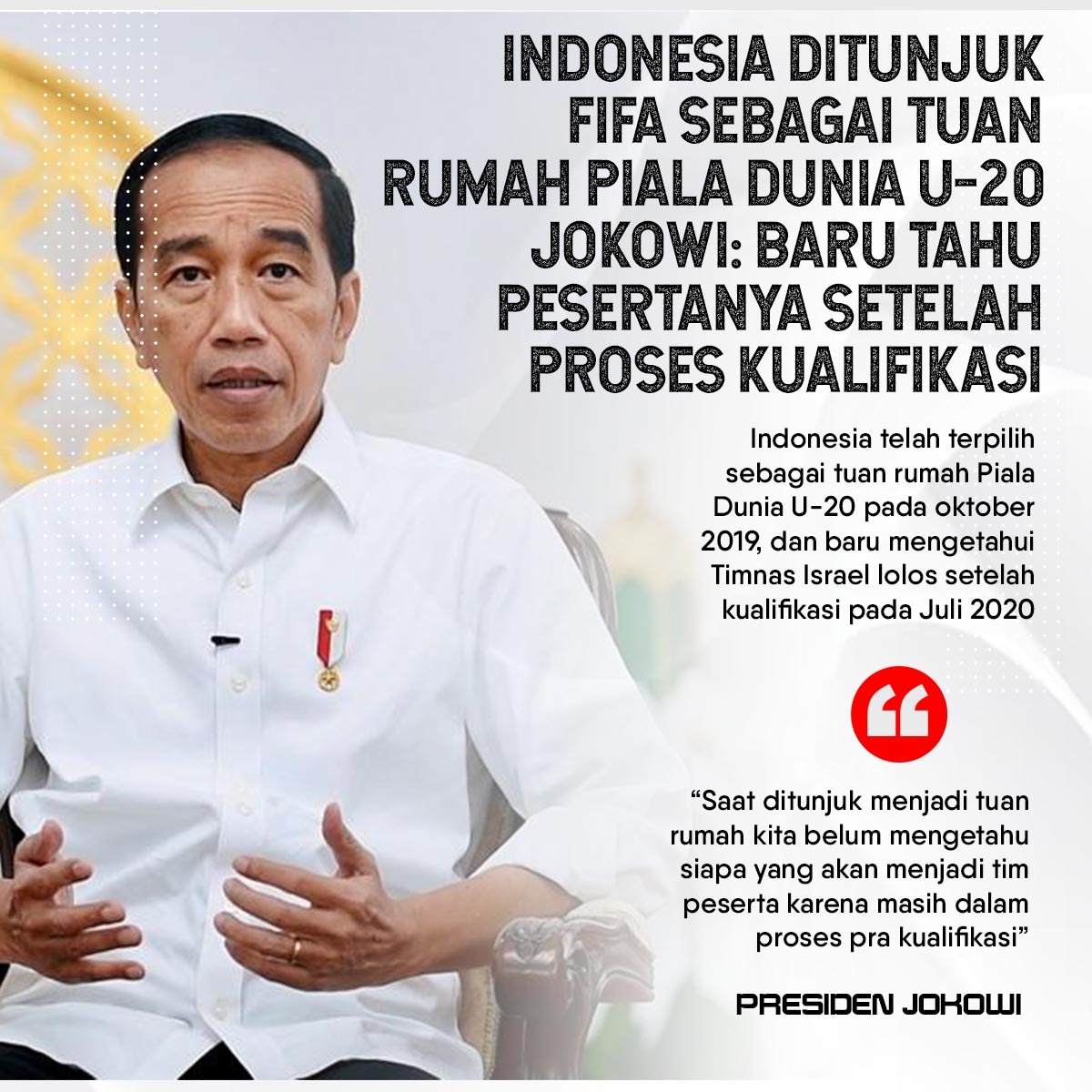 damaragung20's tweet photo. Indonesia melewati banyak proses agar bisa jadi tuan rumah piala dunia U-20

#BolaPemersatuBangsa
#U20RESPECT https://t.co/GHfQKJgF8o