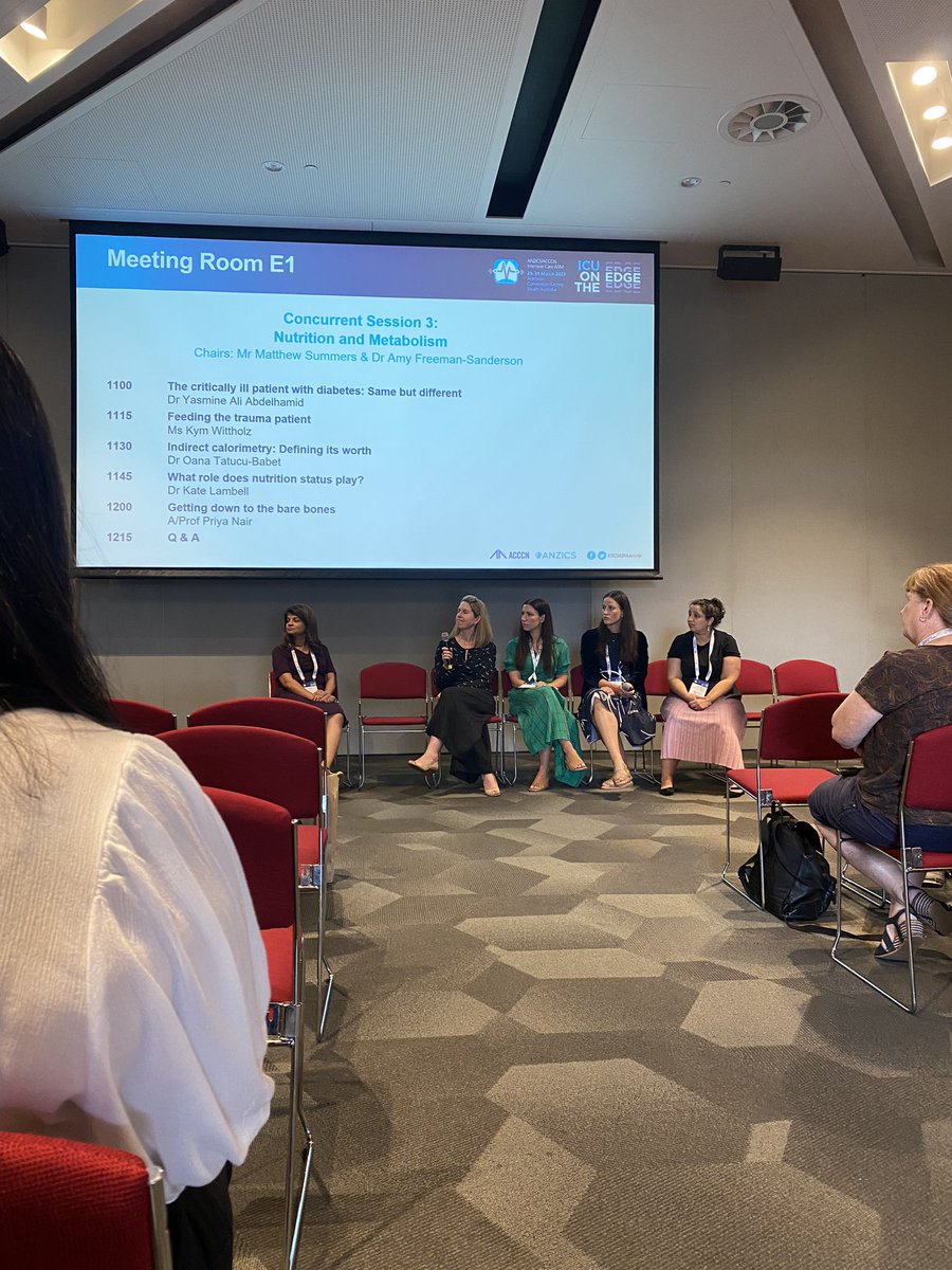 lisapez's tweet image. Some excellent nutrition talks at ANZICS/ACCCN ASM. Nutrition is part of therapy. #2023ASMAdelaide