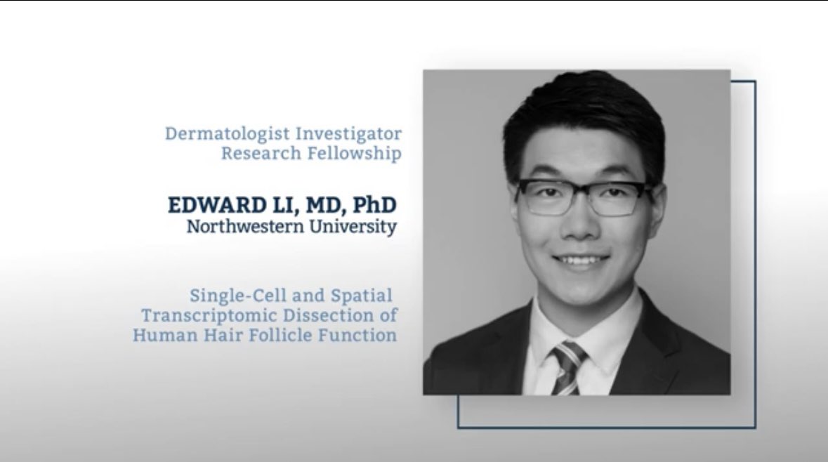 Caitlin Li, MD, MHQS (@caitlinnli) on Twitter photo So proud of <a href="/DrEdwardLi/">Edward Li, MD, PhD</a> for earning a Dermatology Foundation Dermatologist Investigator Research Fellowship!
#dermtwitter <a href="/NUFeinbergDerm/">Northwestern Dermatology</a> <a href="/AADmember/">AADmember</a> So proud of <a href="/DrEdwardLi/">Edward Li, MD, PhD</a> for earning a Dermatology Foundation Dermatologist Investigator Research Fellowship!
#dermtwitter <a href="/NUFeinbergDerm/">Northwestern Dermatology</a> <a href="/AADmember/">AADmember</a>