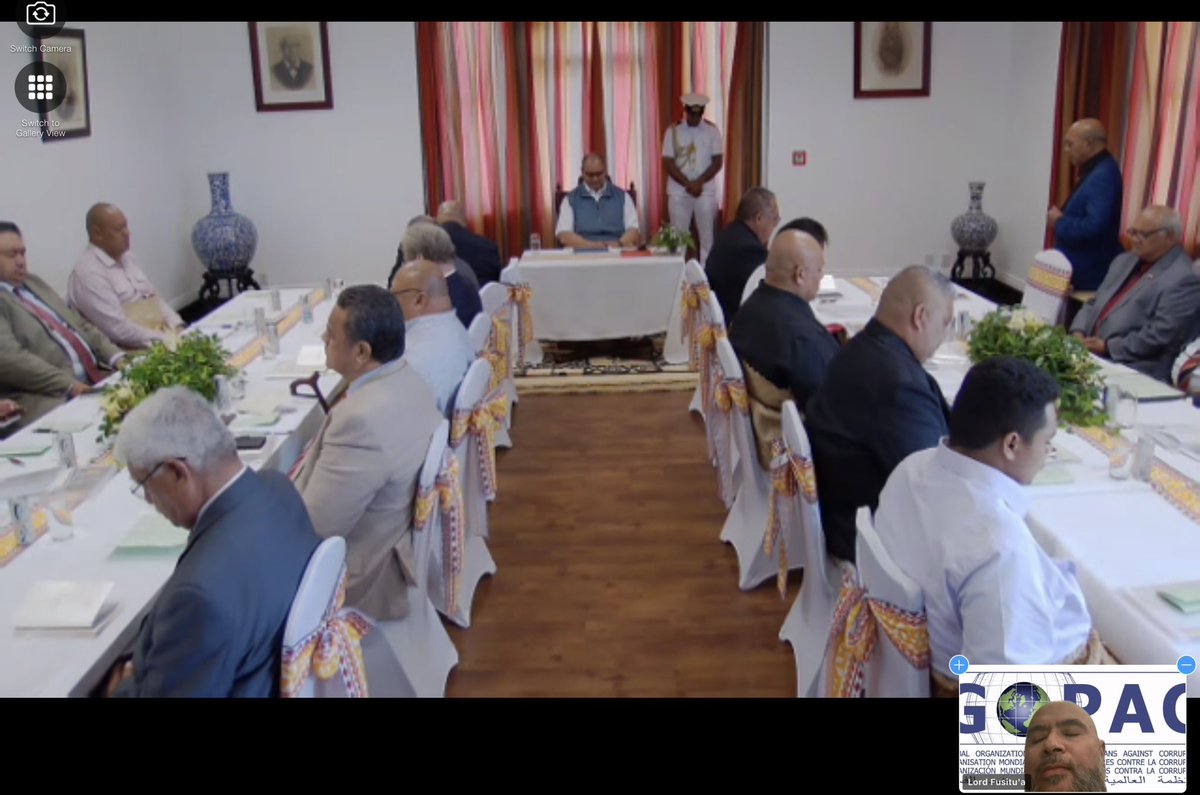 As always, an extremely productive discussion during our regular meeting between His Majesty the King and we the Brethren Lords of the Realm (with myself, Lord Vaha’i, Lord Tuita and Lord Malupo Zooming in from abroad)

On today’s agenda - some proposed amendments put forward