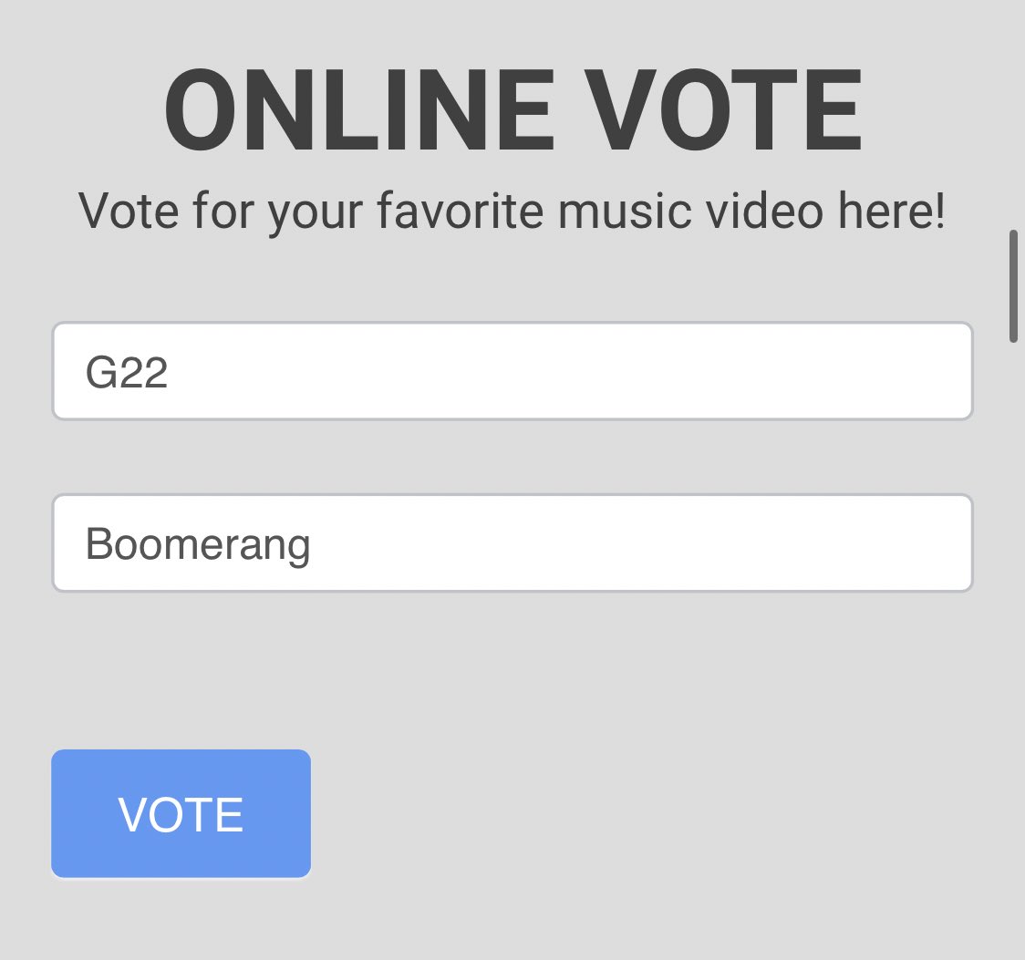 Hi, Bullets! Let's work harder!! Make it a daily habit to vote for their comeback song. Don't forget also to stream on any digital music platforms. Thanks! 💥🔫

link: myx.global/pinoymyxcountd…
stream: youtu.be/-032GbljcCM

<a href="/G22Official/">G22 Official</a> #G22_Boomerang