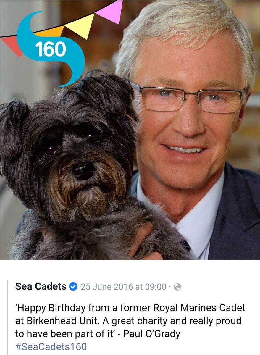 WO2Somogyi's tweet image. Sorry to hear of the sudden passing of Paul O'Grady. A former Marine Cadet and supporter of the Sea Cadets. Thoughts are with his family and friends. RIP... #seacadetsuk #royalmarinescadets #paulogrady