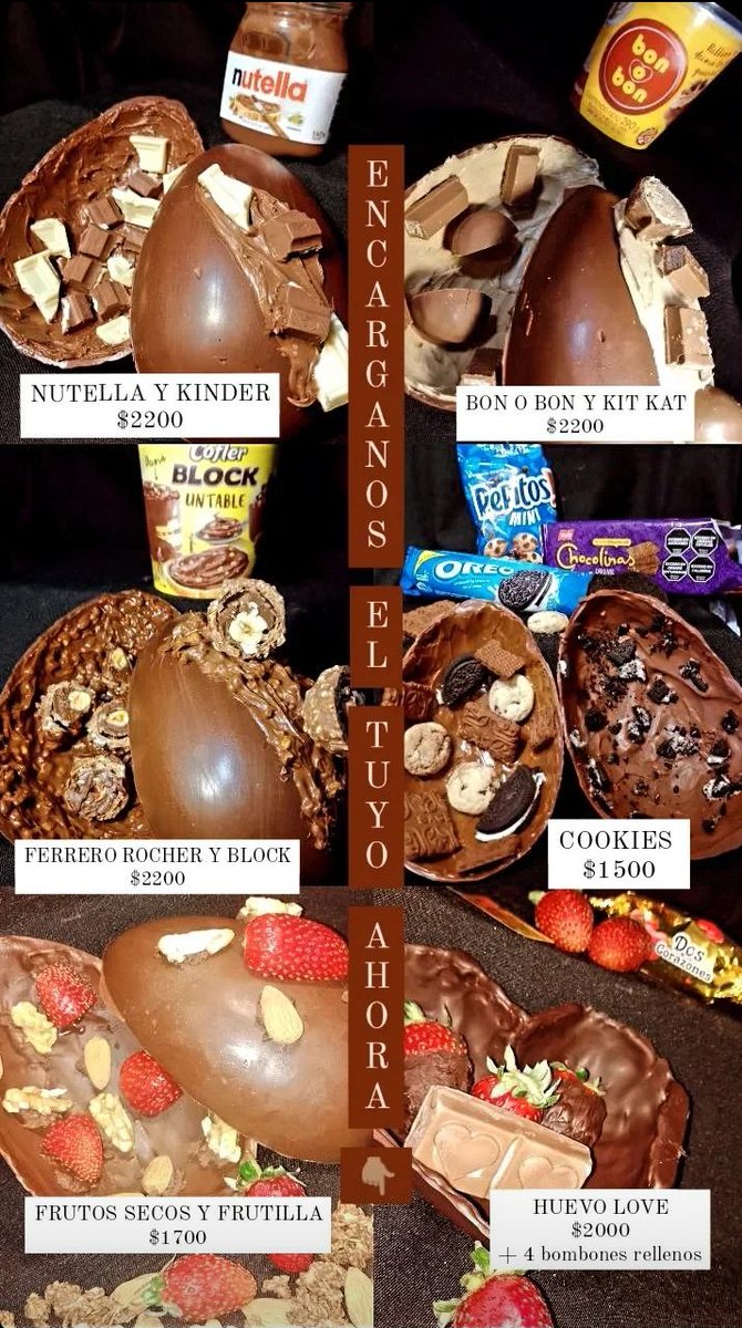 Con mis hermanas estamos vendiendo huevos de pascua! Nos podés encargar el tuyo, consultarnos o darle rt 🫶🏼