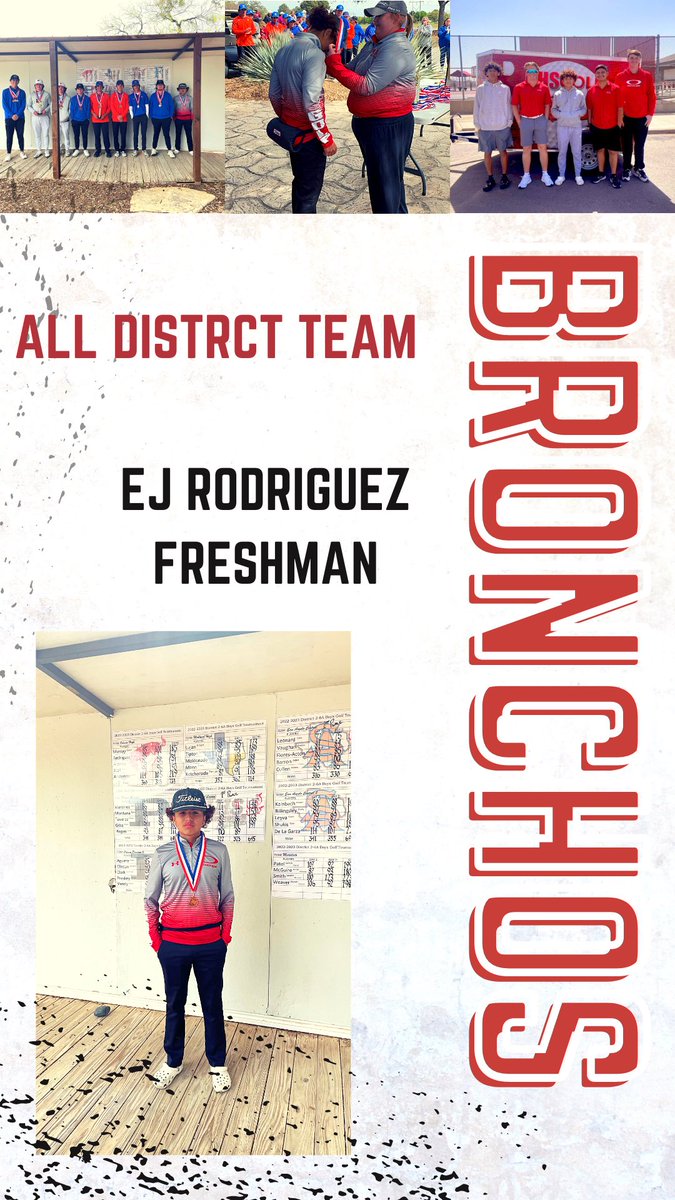 🚨Congratulations, EJ Rodriguez!🚨 He placed in the top 10, putting him on the ALL DISTRICT TEAM! 🏅🔥 Proud of the boys and their efforts! They fought hard! ❤️🧲🐴 #itsaGREATdaytobeaBRONCHO @ECISDAthletics @BigRedBronchos