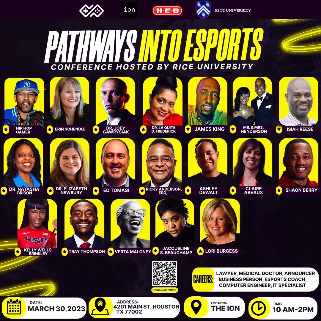 This Thursday at the @TheIonHouston #esports #Houston #FinalFour #business #academia #CareerOpportunities #TechNews #tech