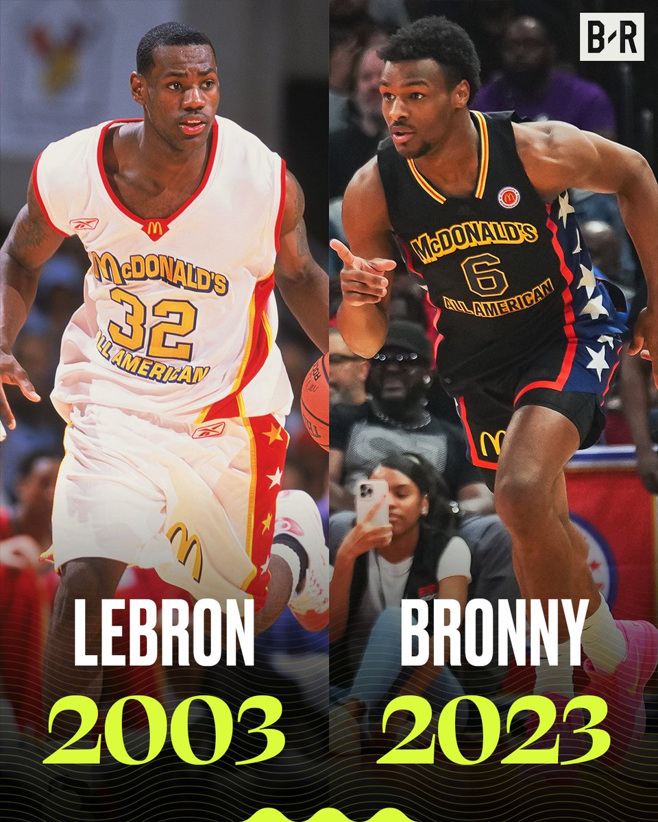 BleacherReport's tweet photo. Like father, like son ⭐️ @brhoops https://t.co/xTpDwfibOr