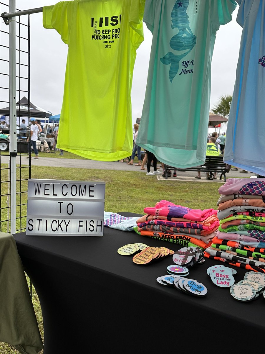 We are busy at shows and busy making custom gear for customers all over the US.  How can we help you stand out?  #veteranfamily #getstickyfish #decals #custom