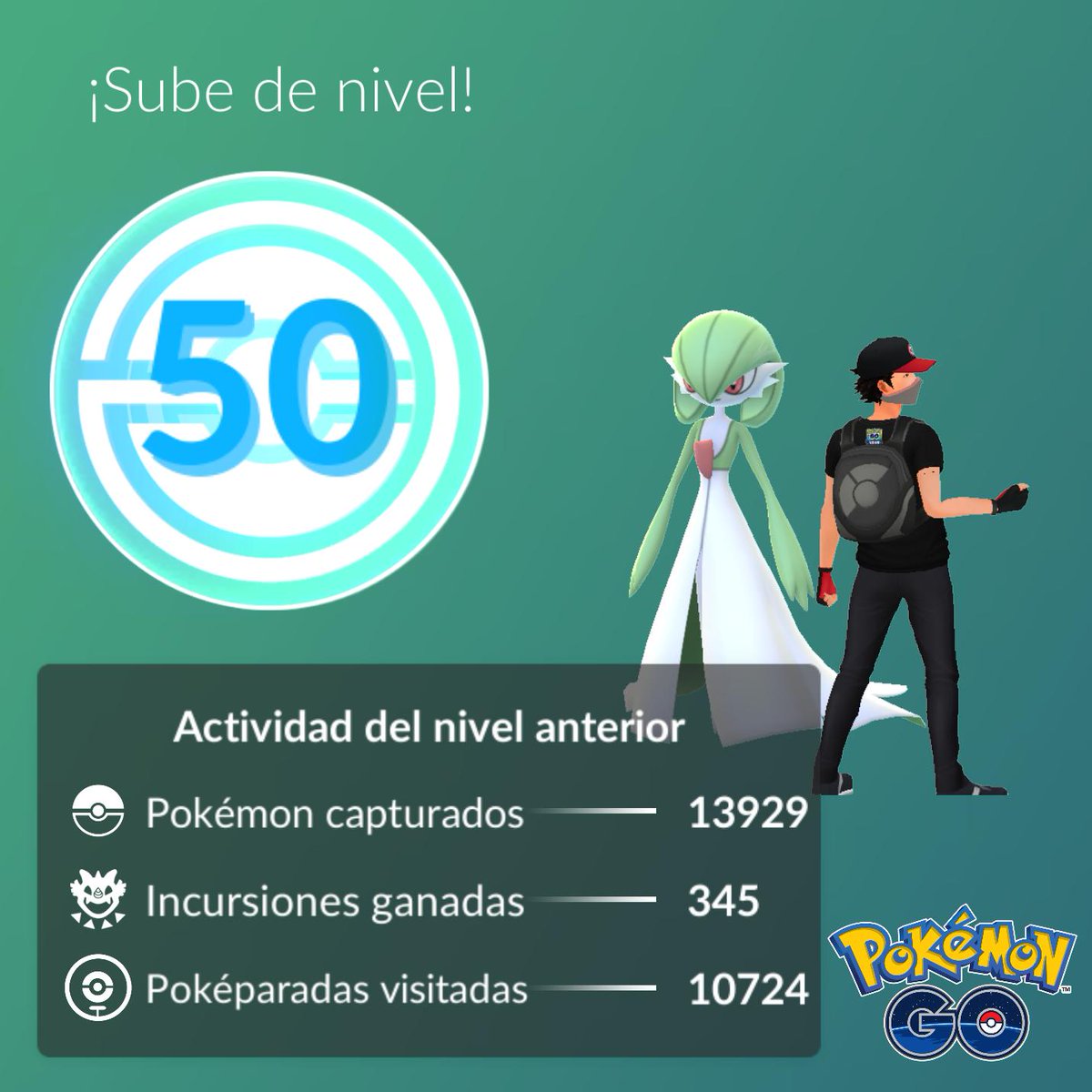 wakon's tweet image. Y después de tanto #farmear, alcancé el #Nivel50. Ahora a juntar 300M más de XP para cuando activen el #Nivel60
#Pokemon #PokemonGO #Gardevoir #N50 #N60 #ポケットモンスター #ポケモンGO