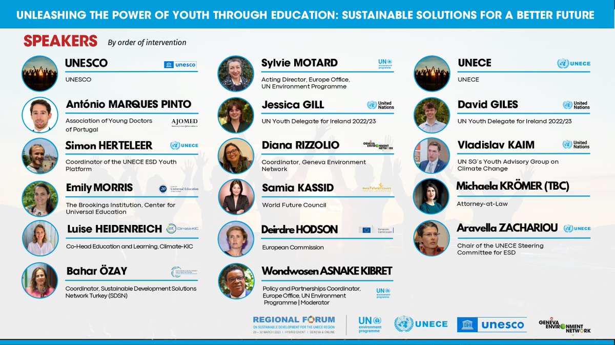 Thank you @UNEP @WondyAK for the provocative conversation on the power of youth in education. Inspiring to hear youth delegates pushing for change! genevaenvironmentnetwork.org/events/unleash…