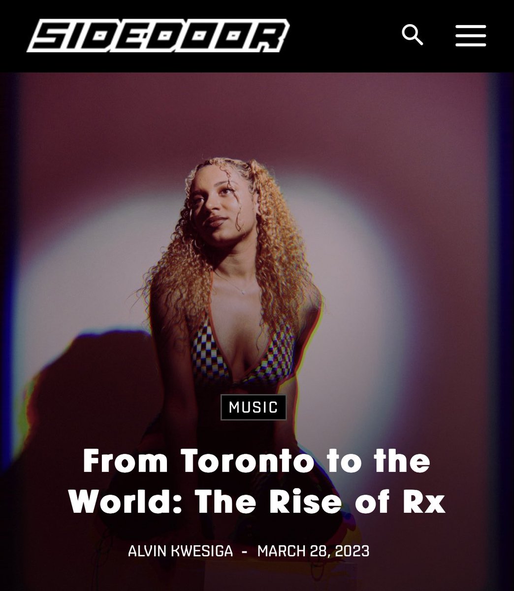 textsfromrx's tweet photo. I’ve always been a fan of Sidedoor & now I’m on the front page?! Wow. Thank you so much to Alvin & @sidedoormag for helping me share my journey with the world. More to come. 🤞🏽🥹💝 • #madeintoronto #artistinterview #newmusic •
https://t.co/4uHBikfiCr https://t.co/fSDLjq3nCe