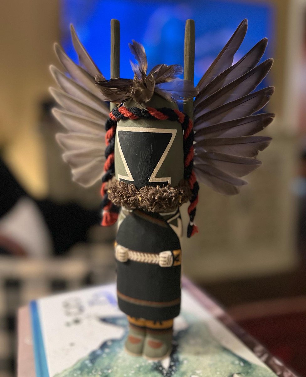 lokosh_saya's tweet image. Crowmother kachina by Tayron Polequaptewa (Hopi). #goodtrade