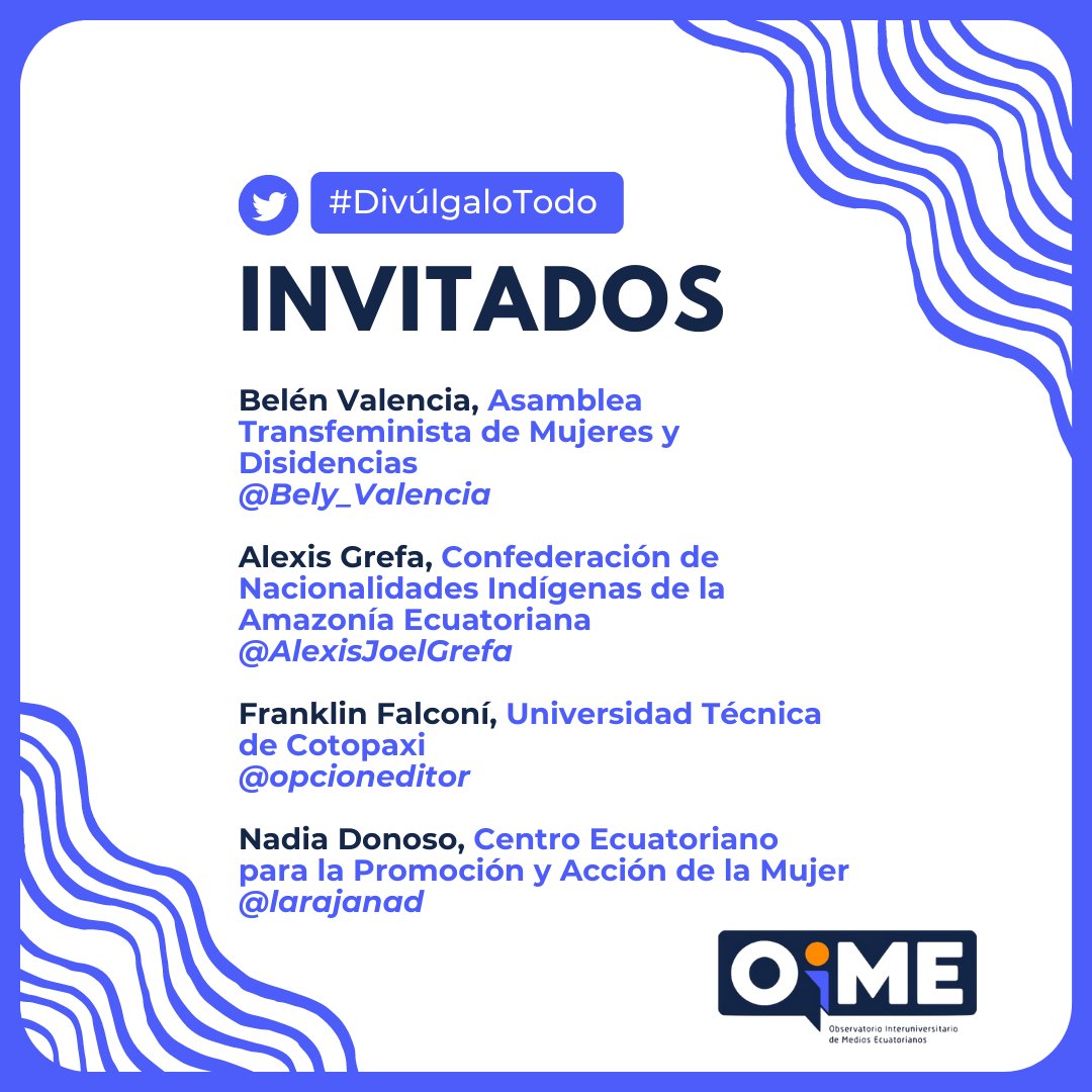 OimeEcuador's tweet photo. La cobertura de movilizaciones, como el #8M, puede ser un espacio de #desinformación. 

Activa tu recordatorio en https://t.co/hxdwV6qPL1 el miércoles 29 a las 20h00 y acompáñanos con @Bely_Valencia, @AlexisJoelGrefa, @opcioneditor y @larajanad.

#DivulgaciónCientífica https://t.co/z6X9sh7Kfr