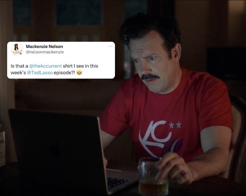 thekccurrent's tweet photo. .@TedLasso: Confirmed KC Current guy #KCBABY https://t.co/savCJhKH9G