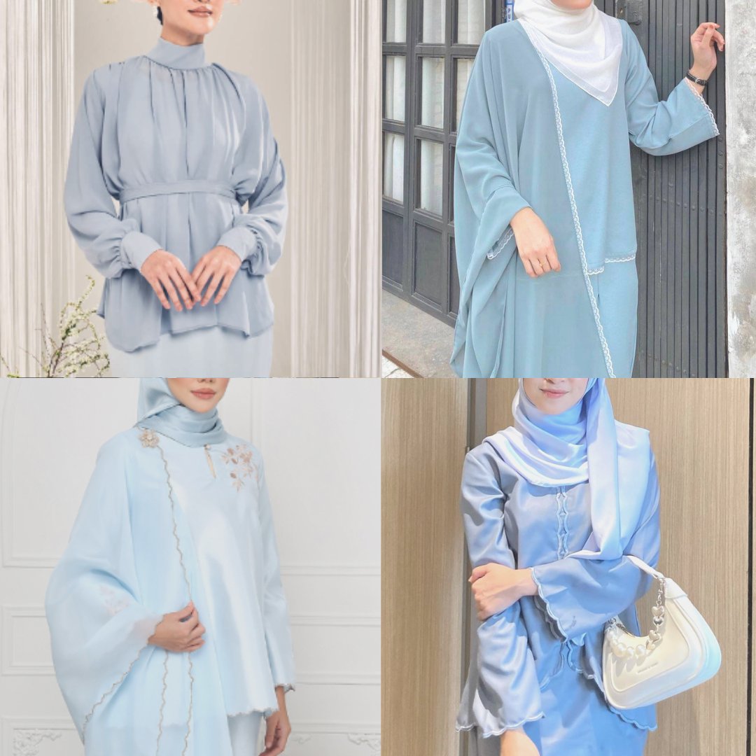Soft blue is a peaceful &amp; calming color. Soft blue is so aesthetically pleasing makes you look pretty &amp; stunning ✨

— <a href="/ShopeeMY/">Shopee Malaysia</a> thread 🕊