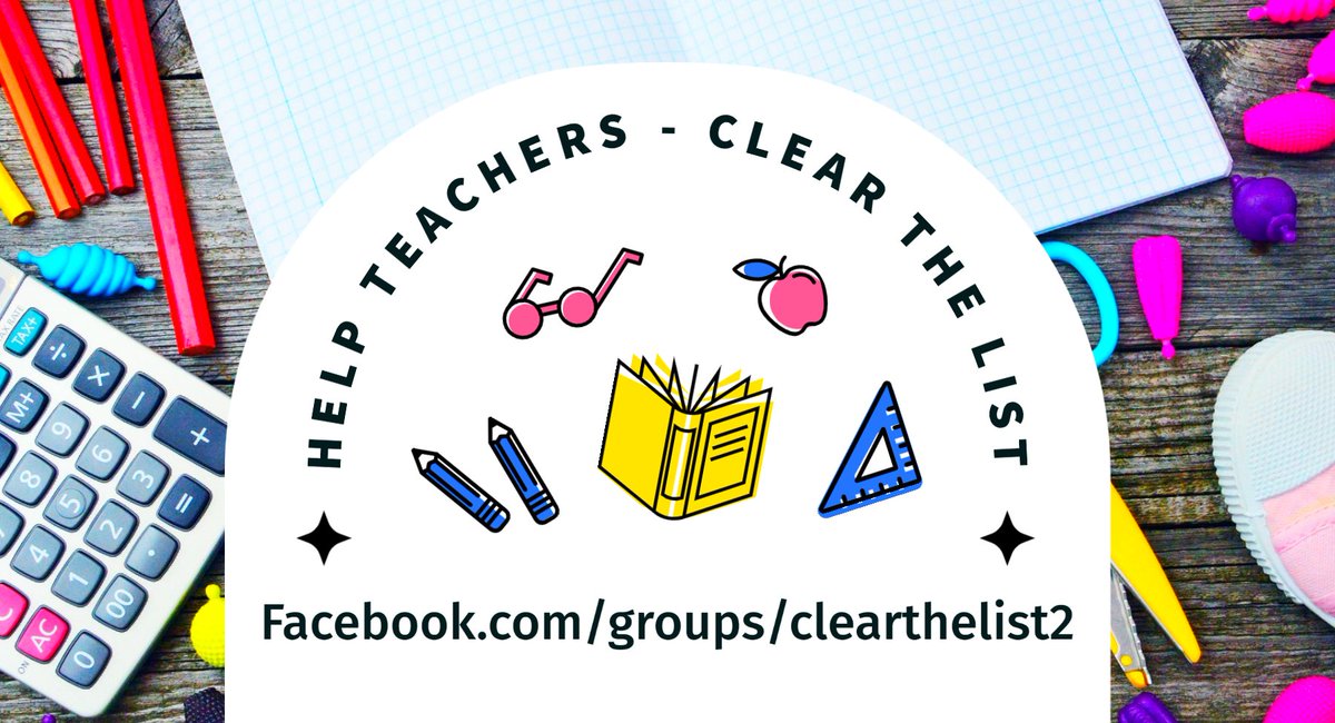 Lets Clear the lists ! #clearthelistseveryday #DonorsChoose #MakeADifferenceToAStudent #MakeADifference #Clearmylist #clearmyamazonlist #schoolsupplydrive #schoolsupplydonations #supportteachers #supportteachersandstudents #schoolsupplies #classroomsupplies #classroomessentials