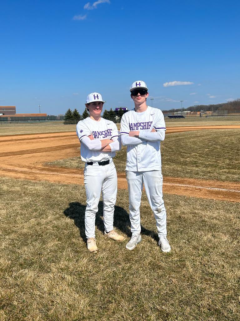 Hampshire Varsity Baseball earned a 12-0 victory over Belvidere today. Game highlights listed below. Austin Ernst with a no hitter!!! ⚾️ 🔥