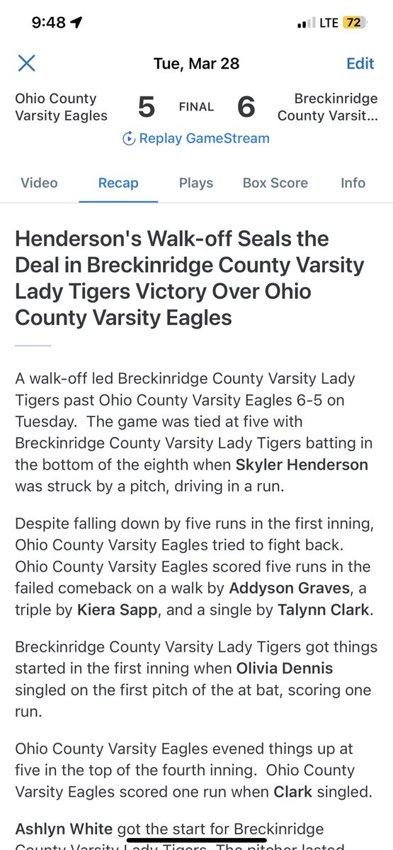 BCLadyTigersSo1's tweet photo. Ladies come out with another dub tonight. #ontop #dubs #clickin #oneatatime 🥎🐅👏🏼 https://t.co/VZhMC0J6Rw
