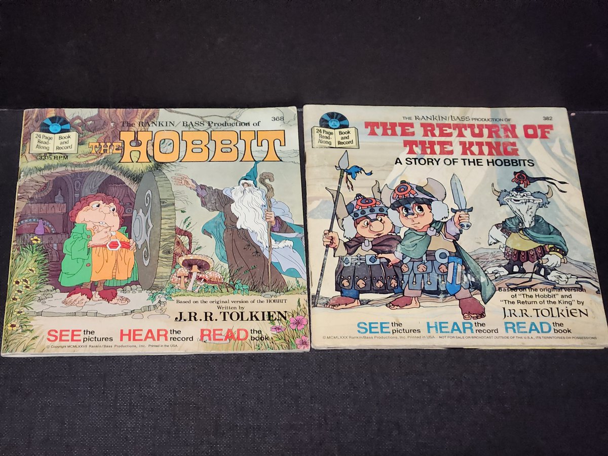 Rankin and Bass's 1977 The Hobbit records with storybooks.
#Hobbit #rankinbass #vintage records @SpaceMonkeyX