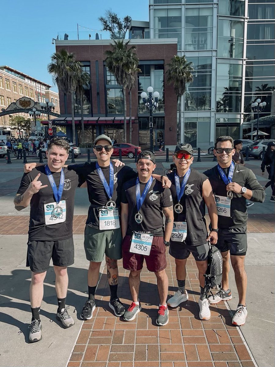 The 15th MEU represented today at the @SDhalfmarathon! 👟💨 We were excited to be a part of this event and support the local community. Congratulations to all the runners, especially the 16 members of the Vanguard family (15 Marines, one spouse) who completed the race today.