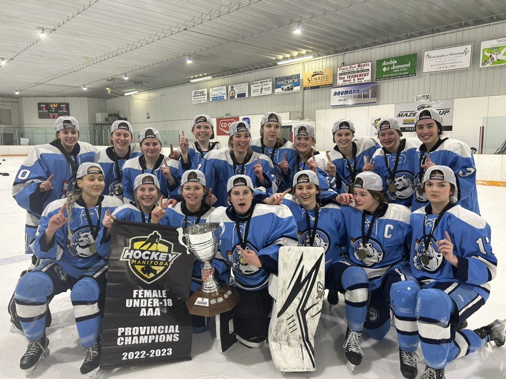 WinnipegIceAAA's tweet image. YOUR 2022-2023 U18 AAA PROVINCIAL CHAMPIONS!!