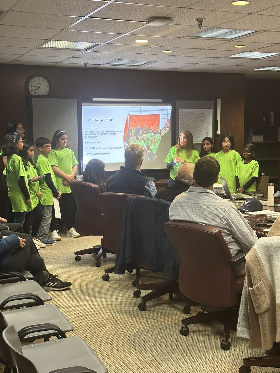 Our Green Team presented at the Randolph Environmental and Landmark Committee. Seeing the joy on the faces of our students, their families, and the committee members was a peak of my week! Thank you for leading this work <a href="/JanulisJenise/">Jenise Janulis</a> <a href="/VjsernaJ/">Viviana J Serna</a> <a href="/fernbrooknj/">Fernbrook Elementary</a> <a href="/KatherineTThorn/">Katherine Thorn</a>