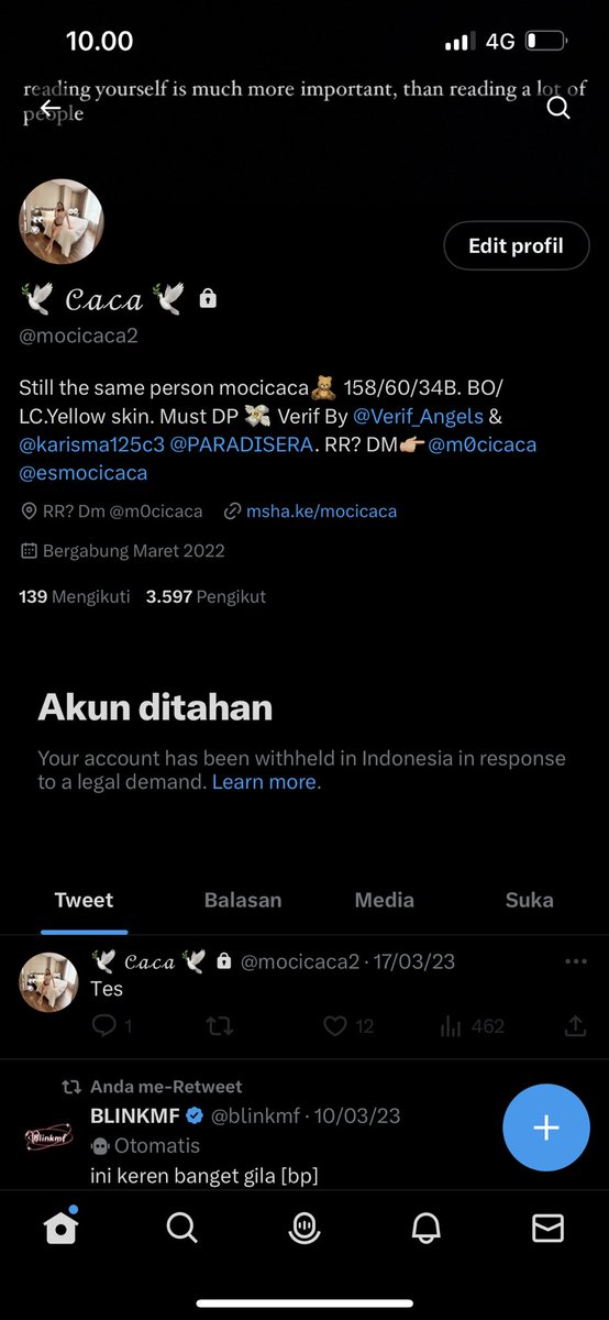 m0cicaca's tweet photo. Ini tuh maksudnya kenapaa? 🥲 https://t.co/fU5kkB3n6V