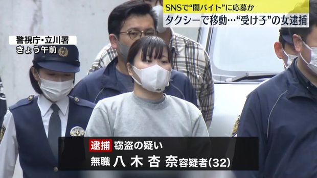 八木杏奈容疑者の顔画像