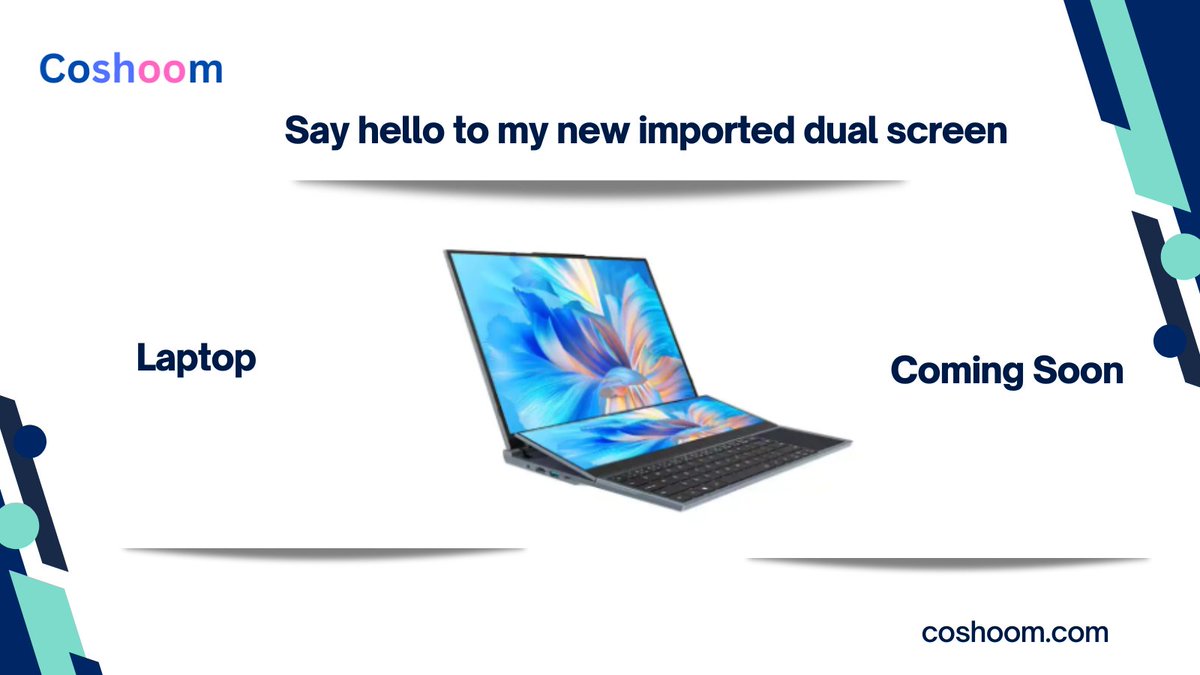 coshoom360's tweet image. &quot;Double the screens, double the productivity! Say hello to my new imported dual screen laptop 🚀💻 

#coshoom #dualscreen #productivityboost #laptoplove