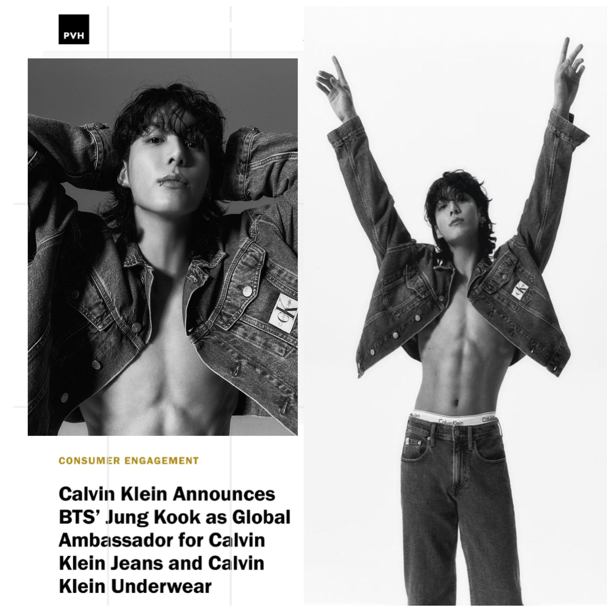 BTS JUNGKOOK as Global Ambassador for CALVIN KLEIN Jeans and Underwear 