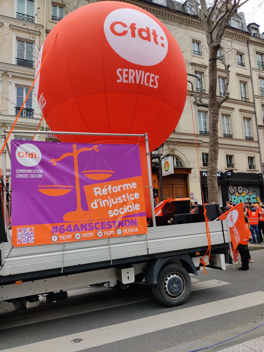 CFDTATOS's tweet photo. 28 mars 2023
Tous contre la réforme des retraites ! https://t.co/pcDBuVa72j
