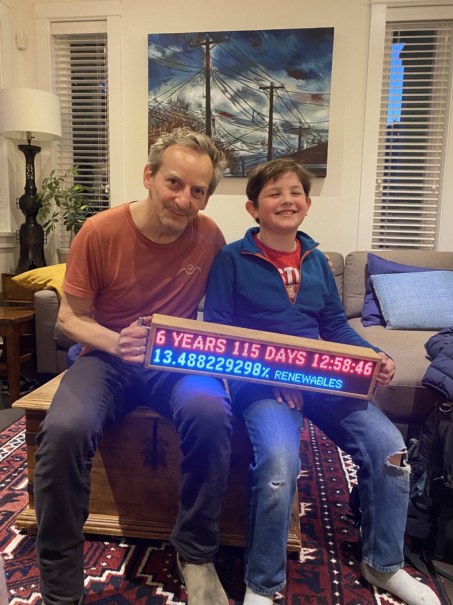 SethDKlein's tweet image. Happy to be hosting ⁦@andrewboyd⁩ on his book tour for #BetterCatastrophe, with the carbon budget vs renewables clock ⁦@climateclock⁩