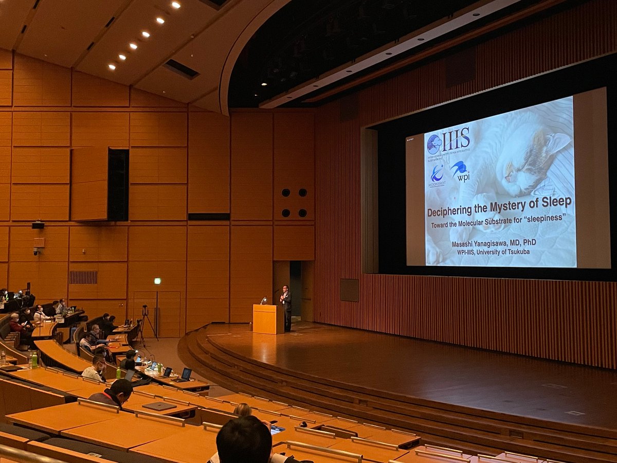 A fascinating Keynote lecture on the molecular genetics underlying sleep and sleep disorders by Prof. Masashi Yanagisawa from @WPI_IIIS on Day 2 of the #IMGC2023 💤💤💤