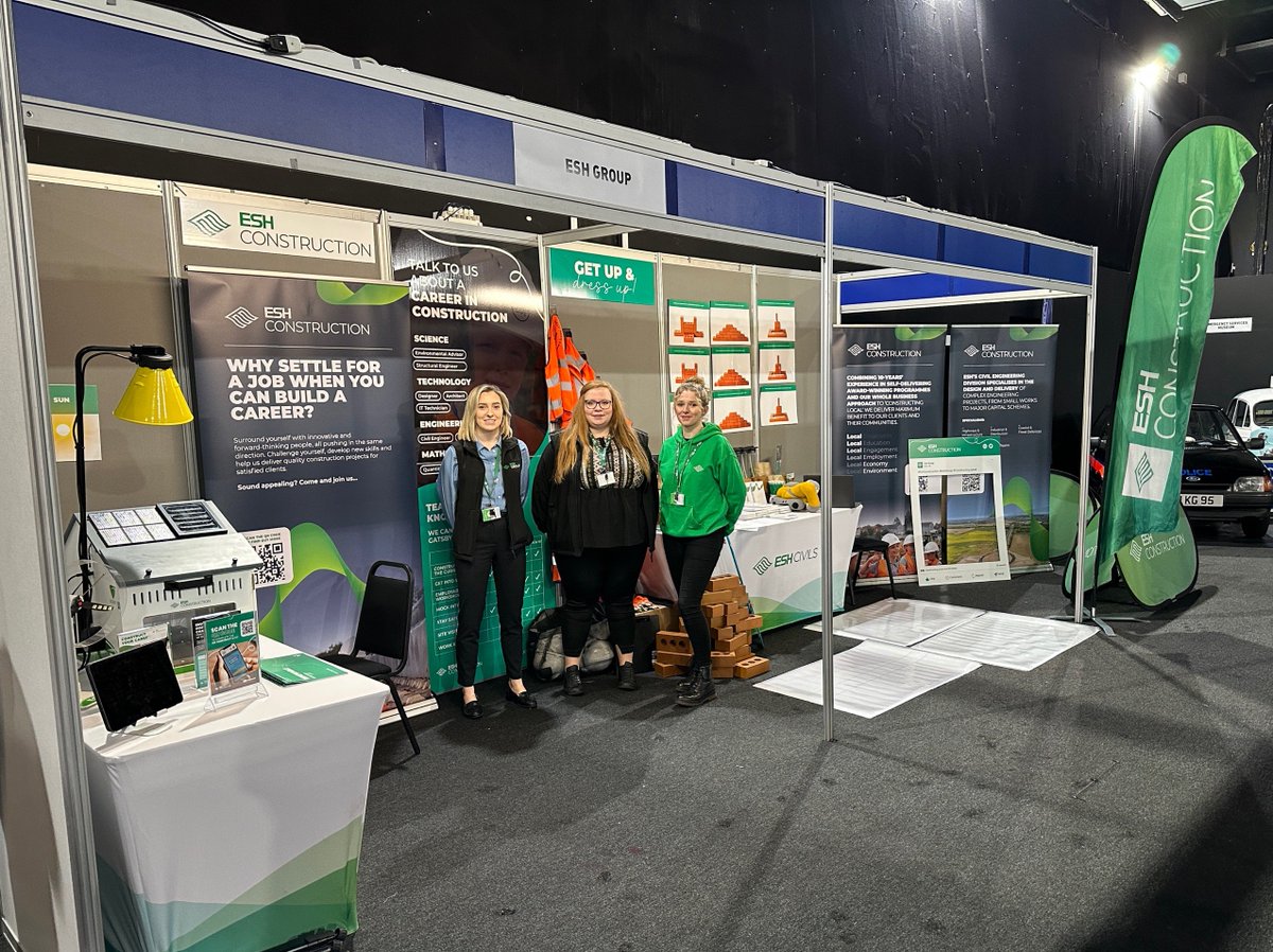 Esh Group (@esh_group) on Twitter photo We're exhibiting at Get up to Speed with STEM 2023 today in Rotherham! Now in its 11th year, the event is a free interactive careers event for students, teachers and parents.
If you're one of the 5,000 attending, come and pay us a visit!
#GUTS2023 <a href="/GUTS_Careers/">Get up to Speed</a> We're exhibiting at Get up to Speed with STEM 2023 today in Rotherham! Now in its 11th year, the event is a free interactive careers event for students, teachers and parents.
If you're one of the 5,000 attending, come and pay us a visit!
#GUTS2023 <a href="/GUTS_Careers/">Get up to Speed</a>