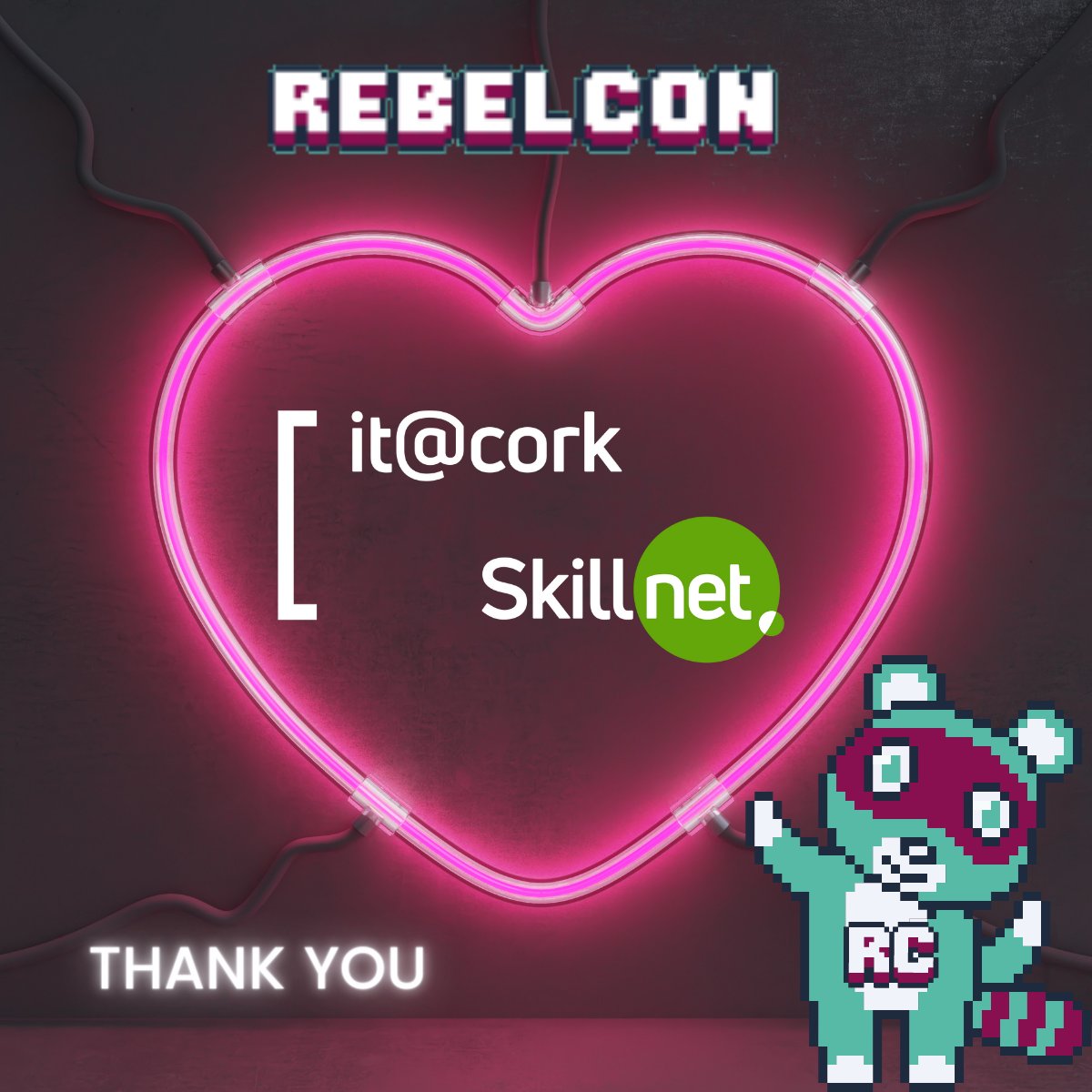 We would not exist without the the kind support of our sponsors. Thank you Annette Coburn, Matt O'Sullivan and all the team for all your efforts to support &amp; promote RebelCon. We truly appreciate it and love partnering with you! @itcorkskillnet #thankyou #rebelcon2023 #community