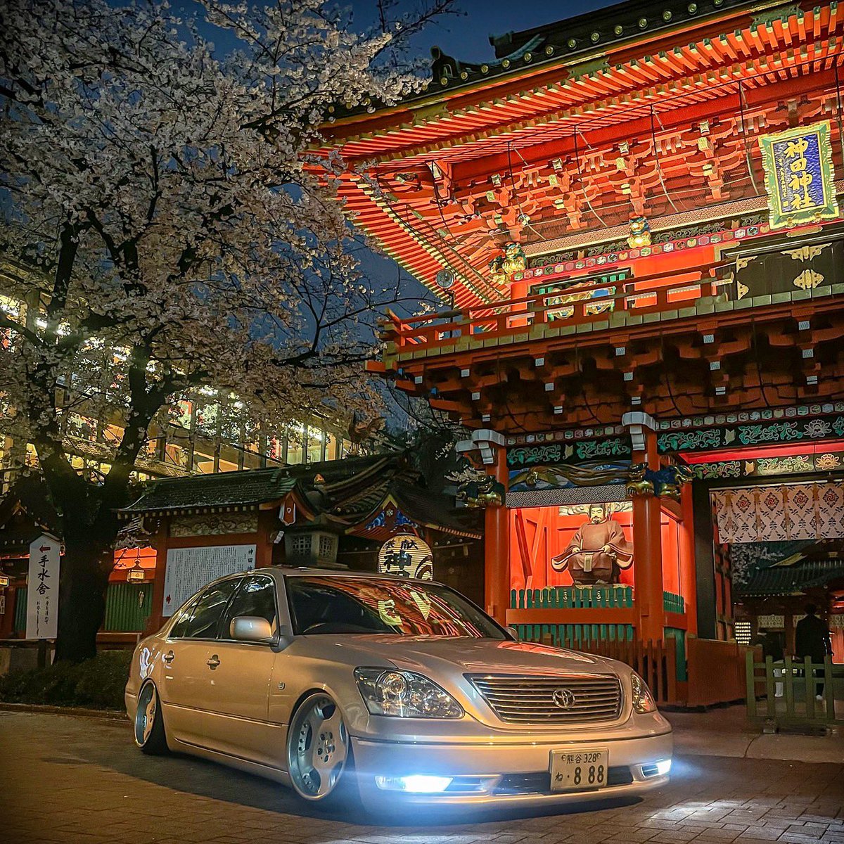 桜と神社🌸⛩