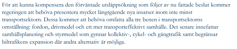 lwidestam's tweet photo. @KlimatRadet rapport menar att det krävs långtgående nya insatser för att främja ett transporteffektivt samhälle. @Transportft hävdar att sådana satsningar ligger "inom felmarginalen" och inte behöver prioriteras. 

https://t.co/Whx71qO4dM (s. 51)

https://t.co/a1gc02e0LC (s. 41) https://t.co/35BNld59cX