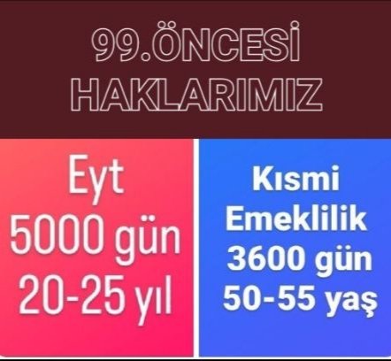 #5000PrimveKısmiEmeklilikMüjdesi bütün kötü senaryoları aklımızdan çıkardık sıra sizde sonra bizde