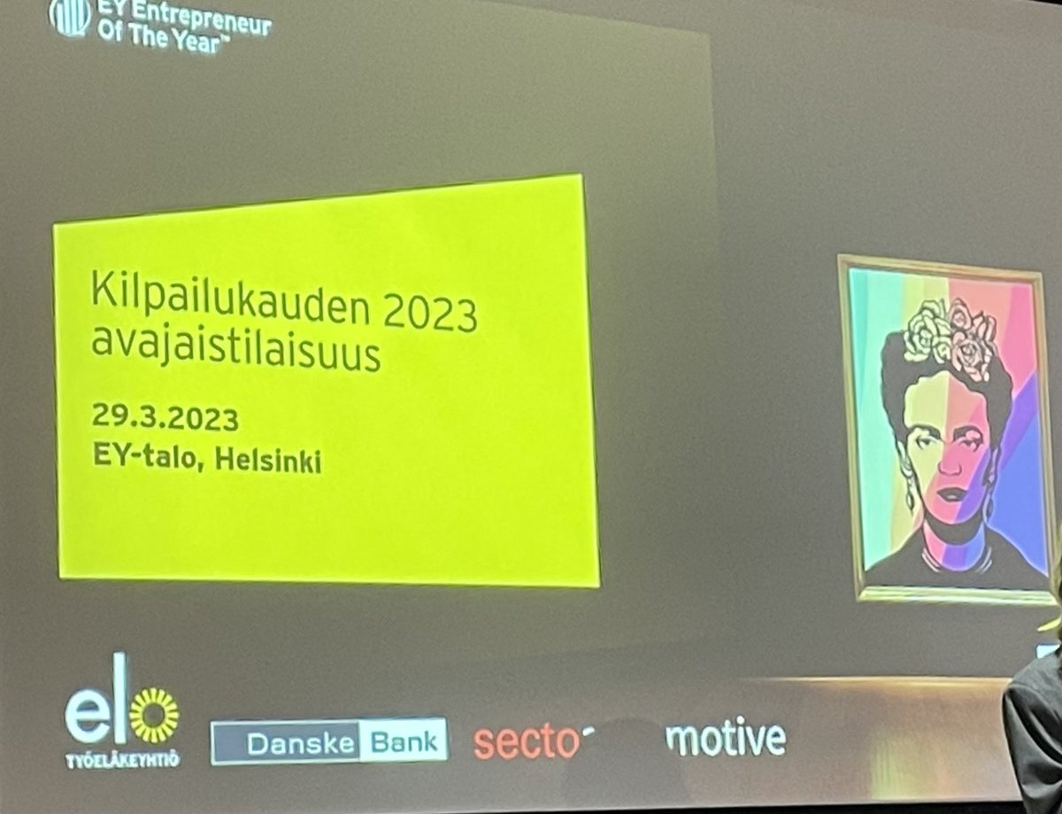 Vaikuttava puheenvuoro <a href="/AkiKangasharju/">Aki Kangasharju</a> kasvun haasteista ja mahdollisuuksista osana @EY_Suomi Entrepreneur of the Year tapahtumaa. #EOY #EOY_Suomi <a href="/EloTyoelake/">Työeläkeyhtiö Elo</a> <a href="/DanskeBankFI/">Danske Bank Suomi</a>