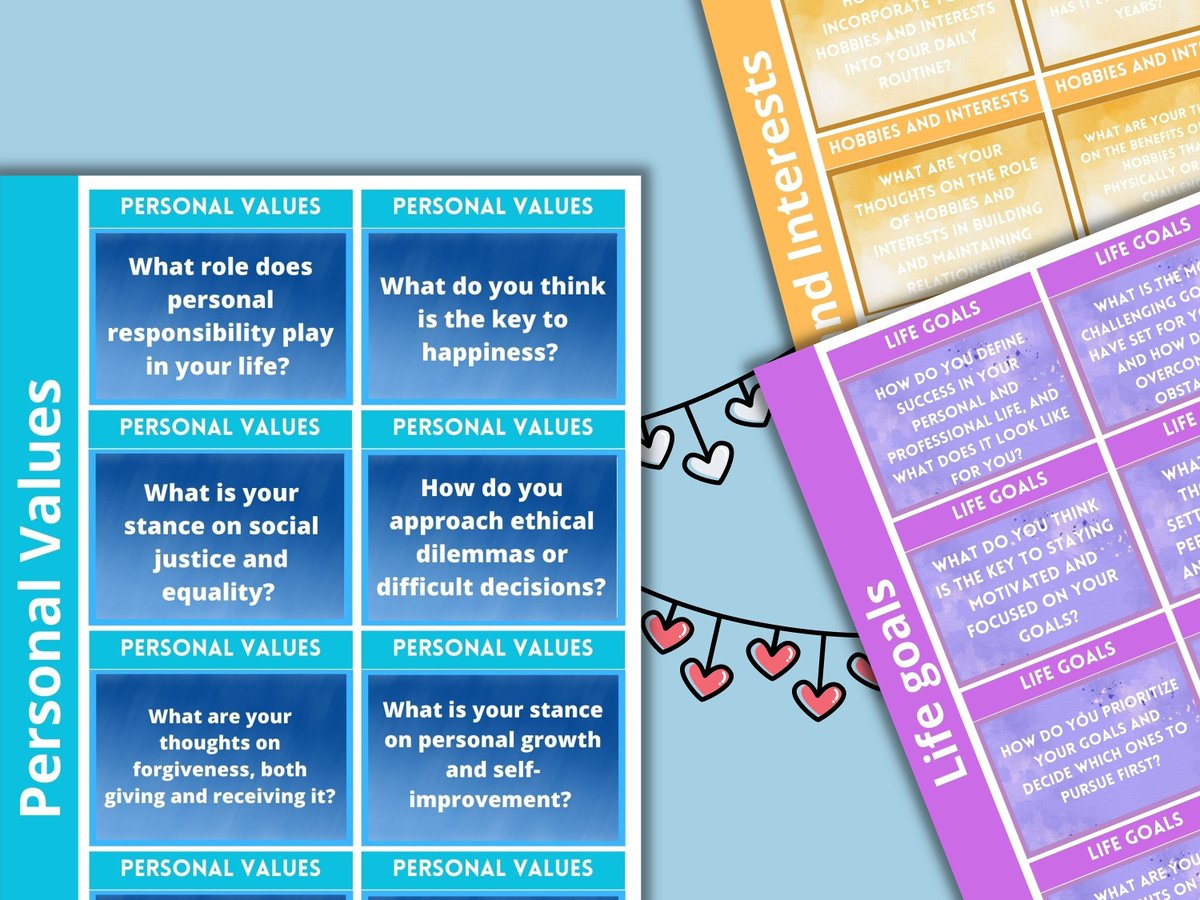 EassyTemplates's tweet photo. Couple question cards, couple conversation questions, relationship questions, couple games, couple therapy, 

https://t.co/Mk75TfUCNE

#divorcebreakup #valentinesday #purple #couplequestioncards #coupleconversationstarters #datenightquestions #intimatediscussionprompts https://t.co/mnyreUQlY1